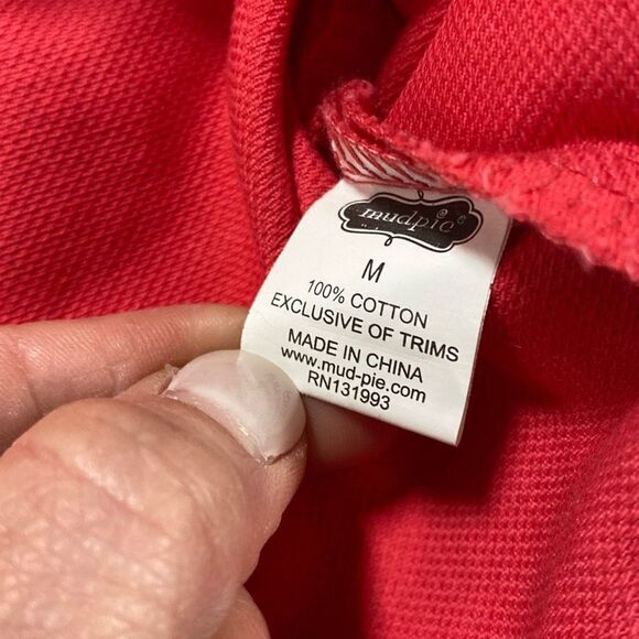 Mud Pie Coral Blakey Shift Dress Size Medium NWT - Picture 6 of 7